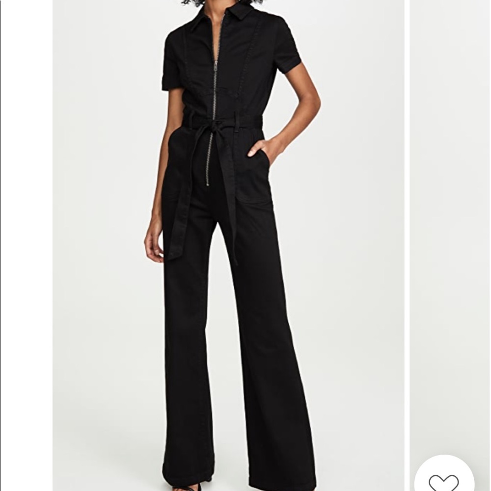 Gorgeous Wide Leg Jumpsuit in Black Denim size 29